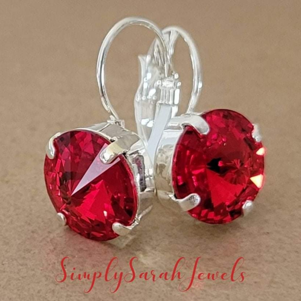 Austrian Crystal Earrings in Silver